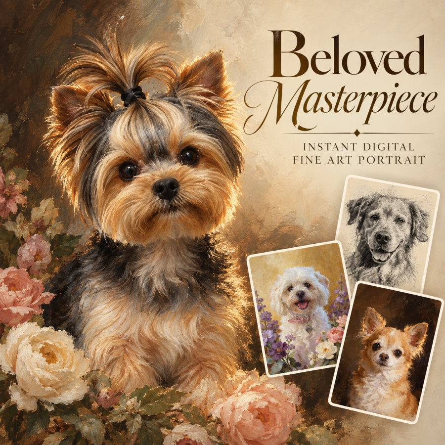 Beloved Masterpiece - Instant Digital Fine Art Portrait