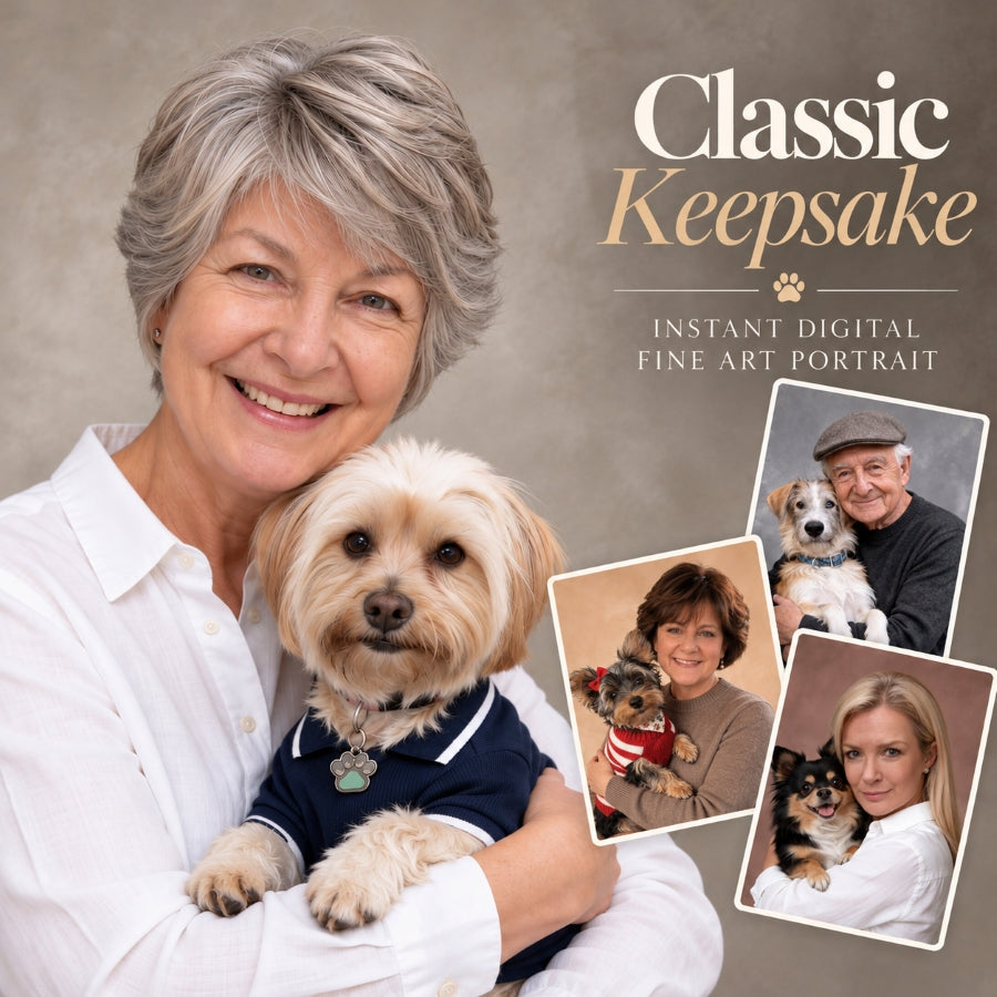 Classic Keepsake - Instant Digital Fine Art Portrait