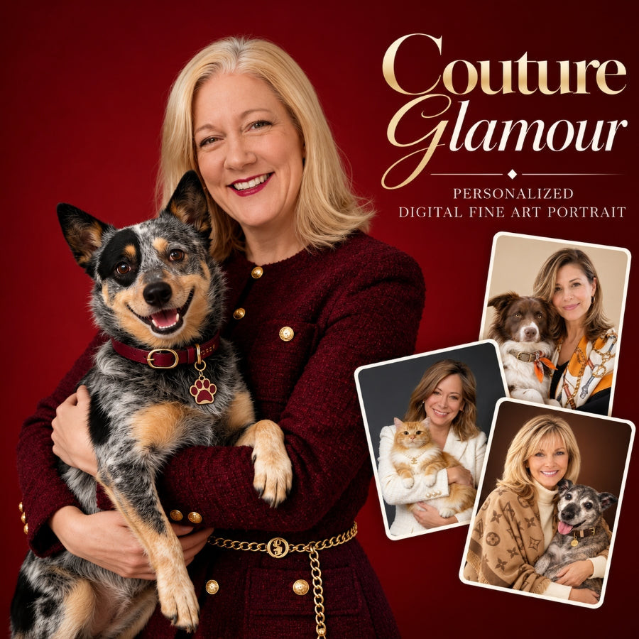 Couture Glamour - Personalized Digital Fine Art Portrait