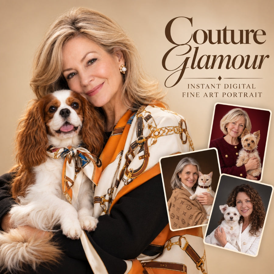 Couture Glamour - Instant Digital Fine Art Portrait