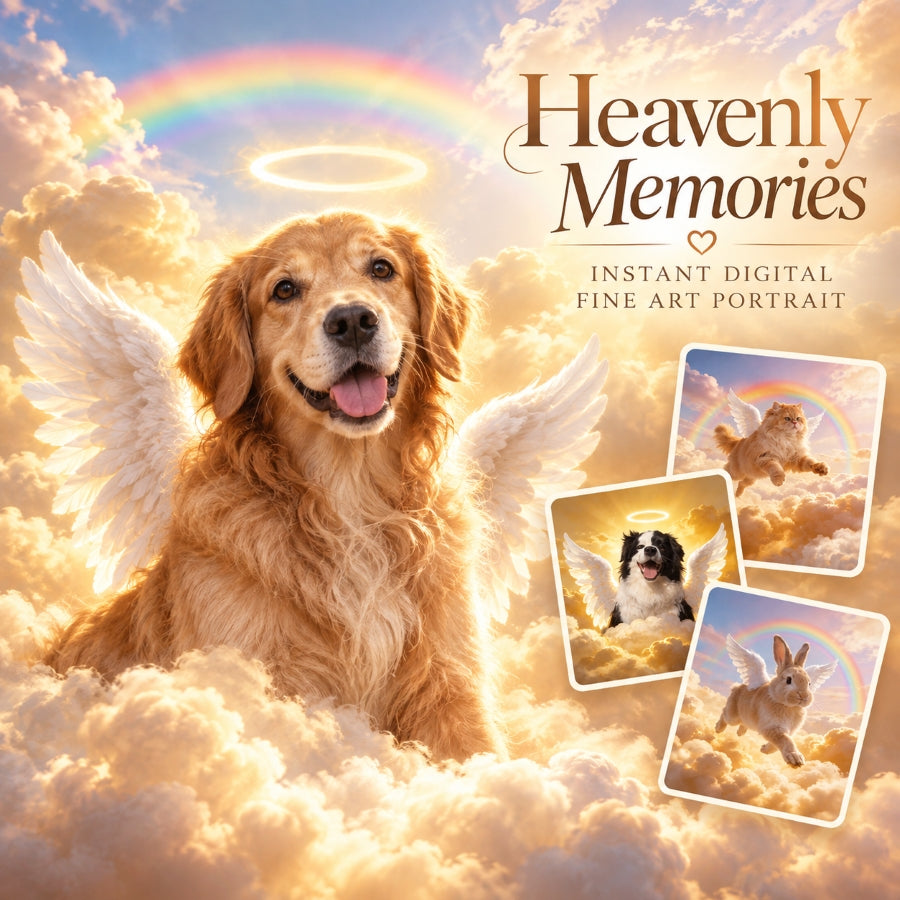 Heavenly Memories - Instant Digital Fine Art Portrait
