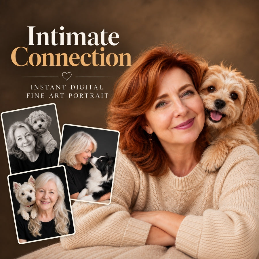 Intimate Connection - Instant Digital Fine Art Portrait