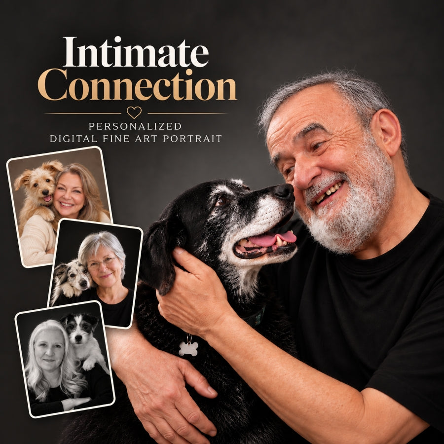 Intimate Connection - Personalized Digital Fine Art Portrait
