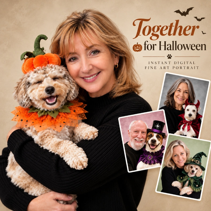 Together for Halloween - Instant Digital Fine Art Portrait